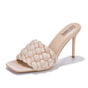 Cape Robbin Braided Sandals for Women, Stiletto Heels for Women Sexy Braided Heels for Women