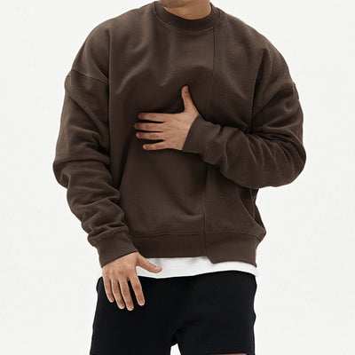 Pullover Round Neck Sweater - Men Clothing