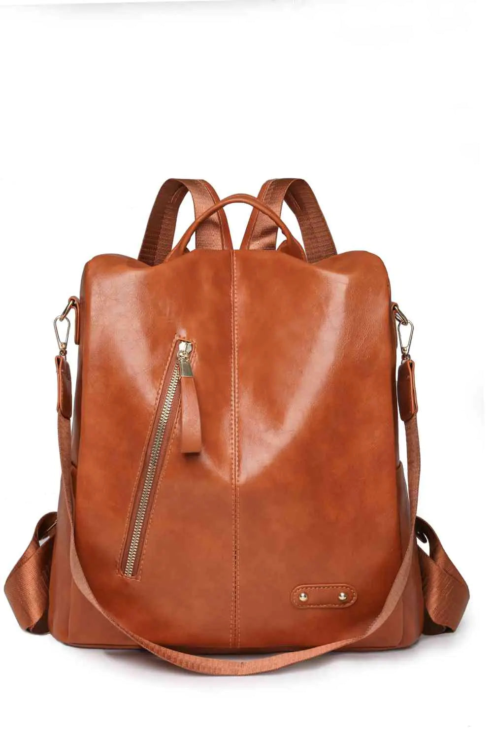 Marcy Zipper Pocket Backpack in beige with sleek design and multiple pockets for stylish urban adventures. Marcy Zipper Pocket Backpack in beige with sleek design and multiple pockets for stylish urban adventures.