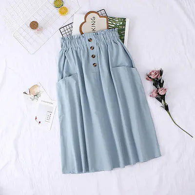 Solid Color Pocket Loose