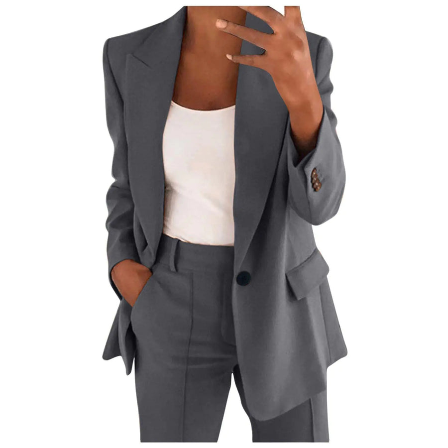 Business Casual Outfits for Women Professional Pant Suits 2 Piece Office Outfit