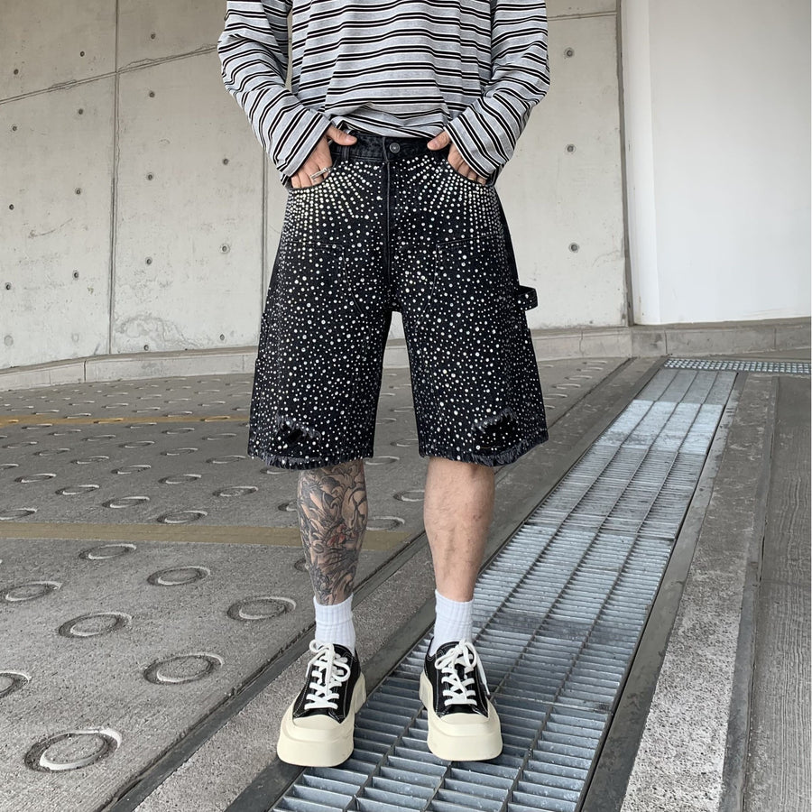 Gradient Cropped Pants - Men Fashion