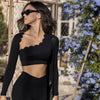 Long Sleeve Workout Shirt - Women Clothing