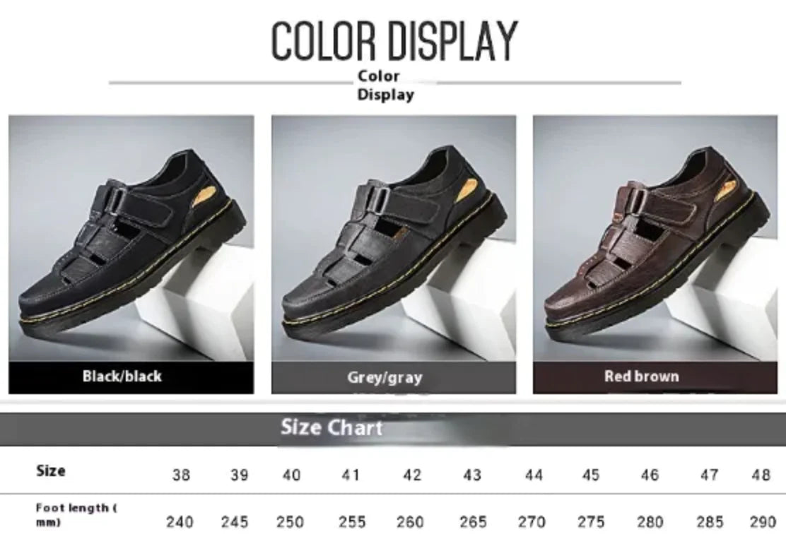 Leather Outdoor Sandals Men