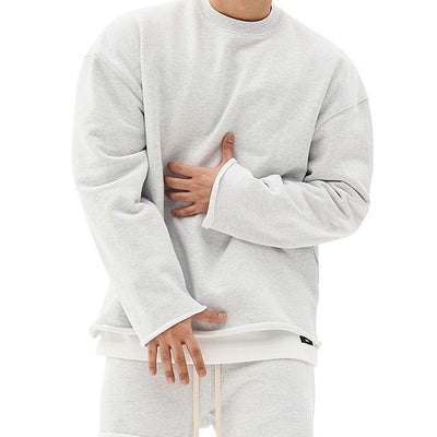 Pullover Round Neck Sweater - Men Clothing