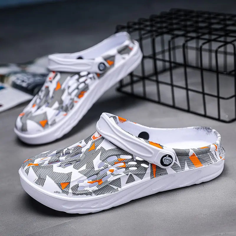 Camouflage Personalized Slippers for Men