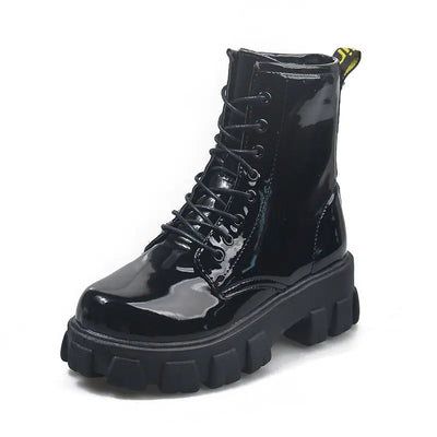 Women's Martin Boots - Stylish Thick-Soled Short Boots