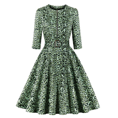 2020 Fall Fashion Leopard Print Dress for Women