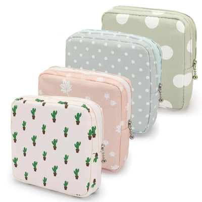 Fepibur 4 Pack Sanitary Napkin Storage Bags